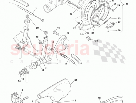 Photo of ASSEMBLY HANDBRAKE CABLE FRONT 30 140009…