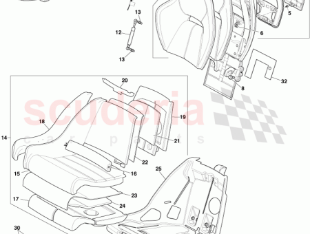 Photo of ASSY BRACKET SUPPORT CUSHION INBOARD RH AD43 310A40…