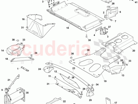 Photo of REAR 1 4 SUPPORT BRACKET RH 8D33 392678…