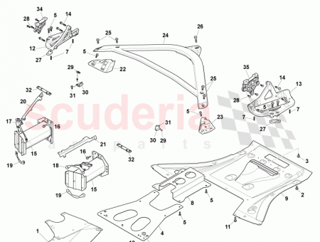 Photo of Bracket Front Cross Brace LH GOED33 108A87…