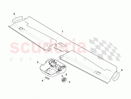 Photo of HEADER ROOF CONSOLE ASSY COUPE 8D33 519A58…