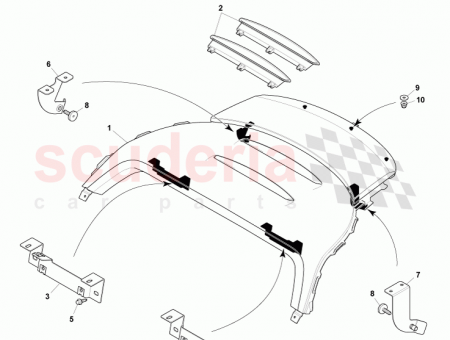 Photo of Bracket Package Tray RH 8D33 313A66…