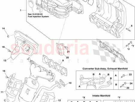 Photo of Bolt Stud Inlet Manifold to Cylinder Head 90126…