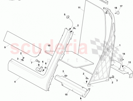 Photo of Panel Assy Stowage Compartment Upper RH 8D33 11768…