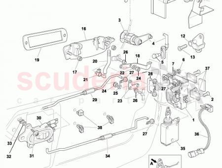 Photo of Door lock linkage assy LHD…