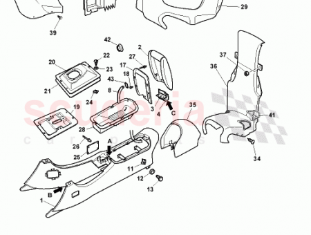 Photo of Trim assembly lower A post RH 83 110612…