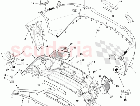 Photo of MESH REAR LOWER LH DIFFUSER CG43 01949…