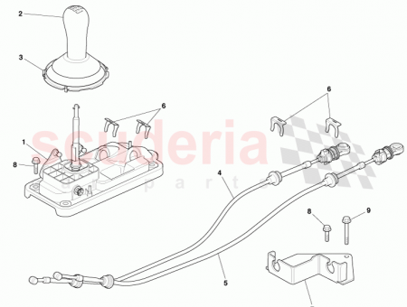 Photo of Shifter assy and cables MANUAL…