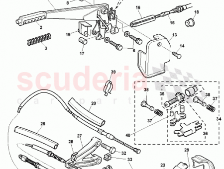 Photo of SPRING RETURN HANDBRAKE LEVER 30…