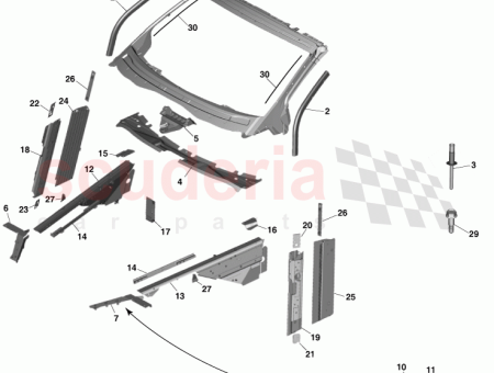 Photo of Pillar Front Body Lower Front RH GOED33 F02660…