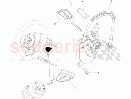 Photo of LOCK SET 2 KEYS 6G33 65…