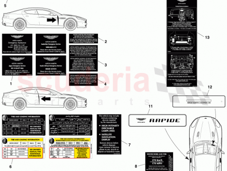 Photo of LABEL UNLEADED FUEL MULTI LANGUAGE AD43 5450…