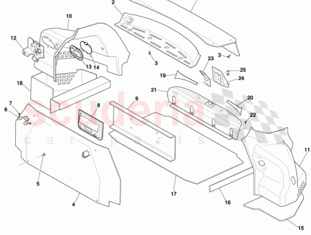 Photo of LOADSPACE CARPET PANEL FIXING BRKT RR UPPER LH…