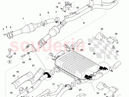 Photo of Clamp exhaust pipe outlet stub…