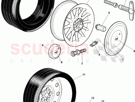 Photo of WHEEL 8Jx18x14 5mm 98 5MY USA 36 111829…