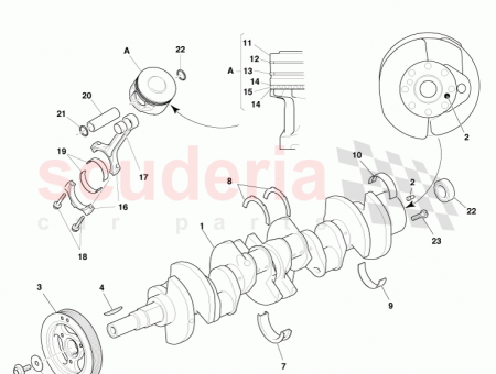 Photo of Piston and connecting rod assy…