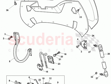 Photo of SUPPORT PLATE ASSY REAR No PLATE USA 78…