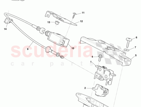 Photo of Bracket Actuator Rear Liftglass Latch Release 12023 09…