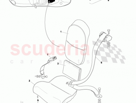 Photo of Rear seat assy perf complete RH premium ICE…