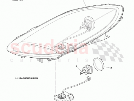 Photo of Headlamp assy LH UK AY93 13W030…