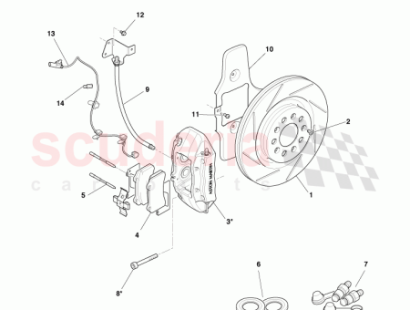 Photo of CALIPER ASSY GREY REAR WHEEL BRAKE LH NOT…