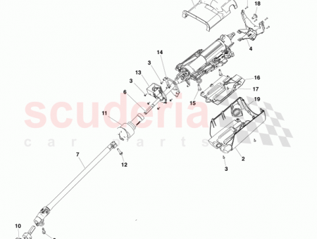 Photo of Column assy steering upper…