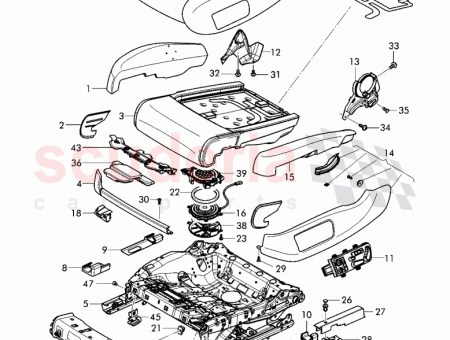 Photo of plastic foam padding for seat F 3W E…