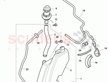 Photo of bracket convoluted tubing…