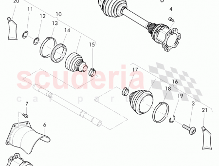 Photo of heat shield drive shaft 3W0 407 722…