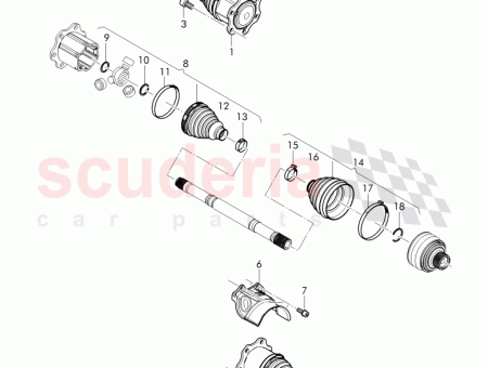 Photo of CV boot with attachment parts and grease 36A…