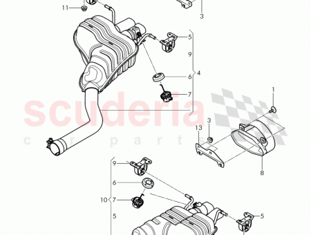 Photo of Exhaust muffler with exhaust flap 3W3 253 609…