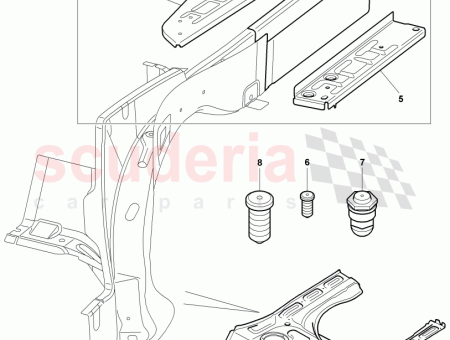 Photo of bracket repair plate side member…