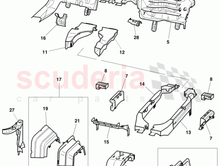 Photo of wiring conduit brake and clutch pedals cluster…