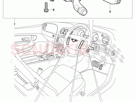 Photo of electronic modul for steering col combination switch assembly…