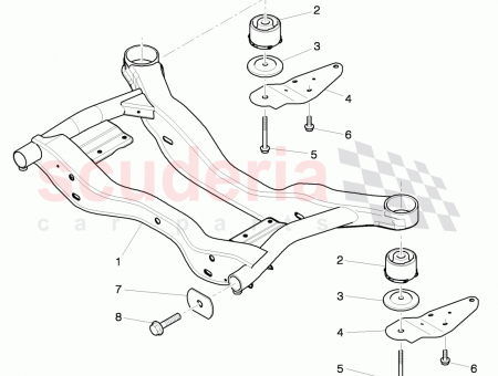 Photo of sub frame with rubber mounting contains D 24…