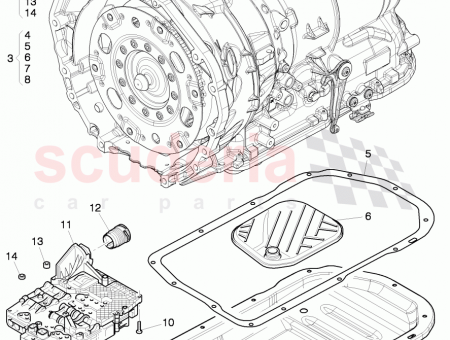 Photo of transmission oil sump…