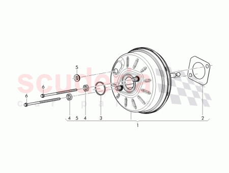 Photo of gasket brake servo for service installation 4G0 612…