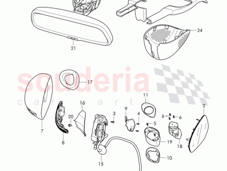 Photo of rear view mirror housing assembly D 30 05…