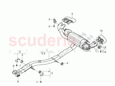 Photo of dual clamp exhaust pipe 1K0 253 141…