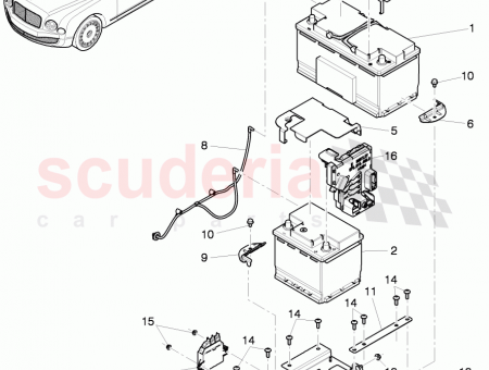 Photo of clamping strip for battery…