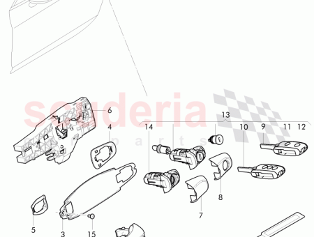 Photo of main key with change code transponder folding key…