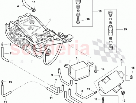 Photo of socket head bolt with hexagon socket head combination…