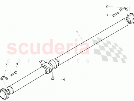 Photo of propeller shaft 2 piece with intermediate bearing D…