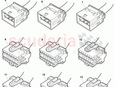 Photo of Flat contact housing with contact locking mechanism…