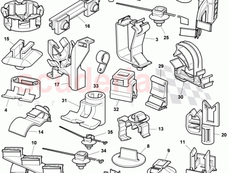 Photo of bracket for connector housing male blade terminal housing…