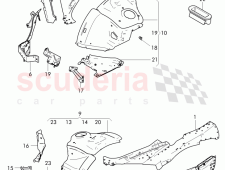 Photo of repair plate side panel wheel arch damper assembly…