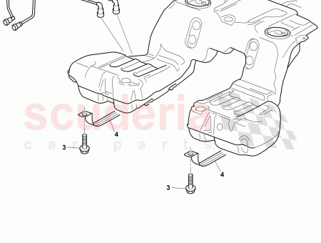 Photo of tensioning strap fuel tank…