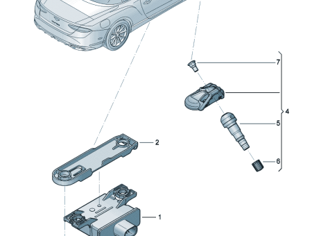 Photo of Retainer for control unit tyre pressure control system…