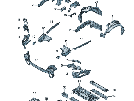 Photo of Sectional part floor panel for luggage comp 3SD…