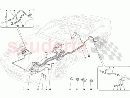 Photo of R H and L H front flexible pipe…